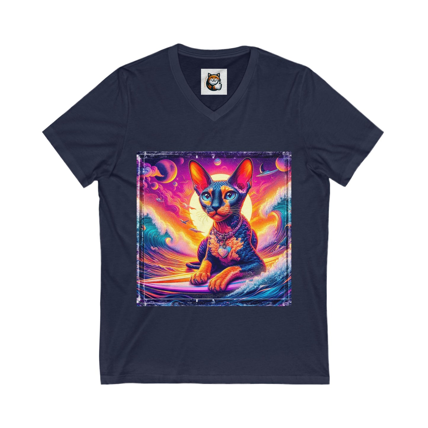 Cornish Rex Cat pretty sunset shirt