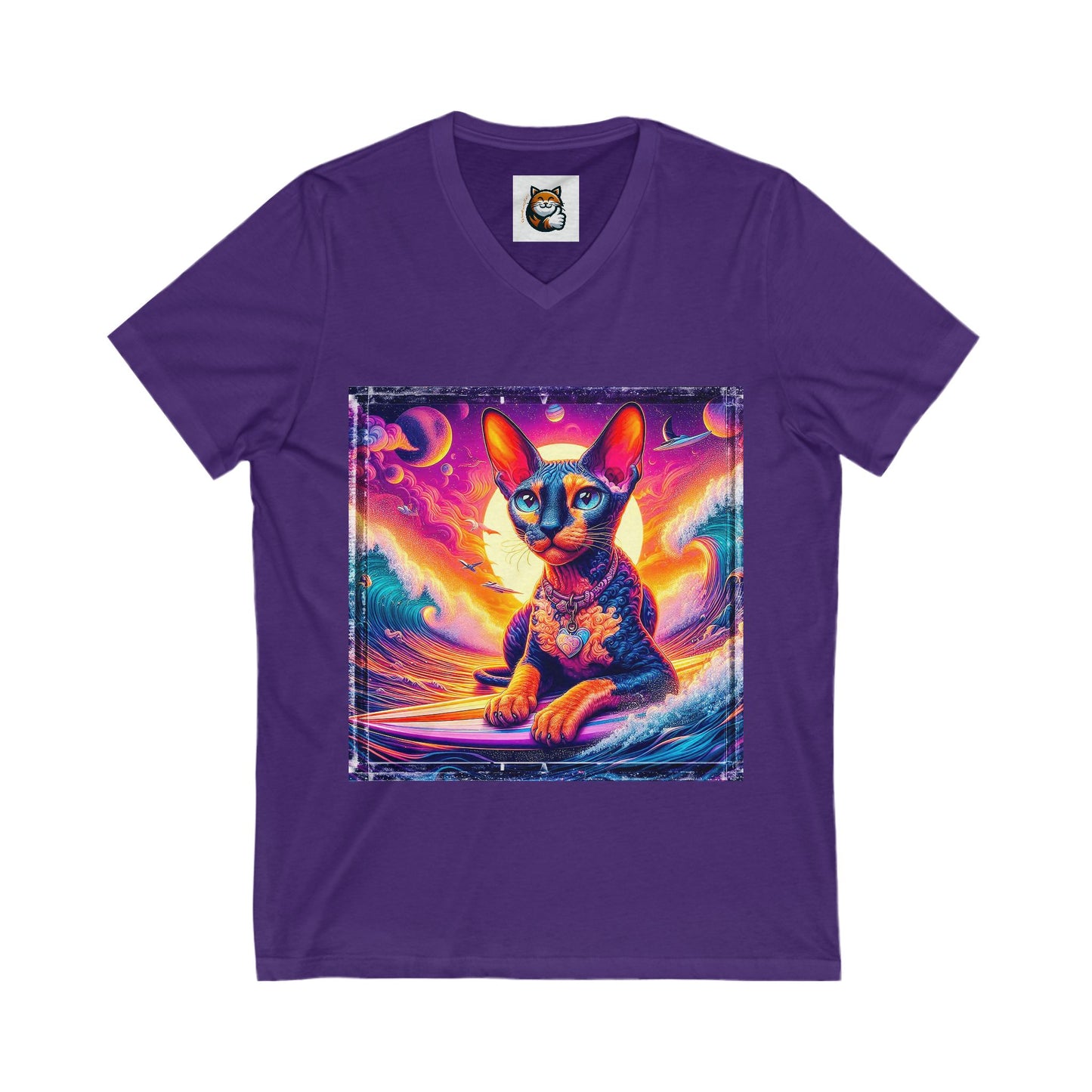 Cornish Rex Cat pretty sunset shirt