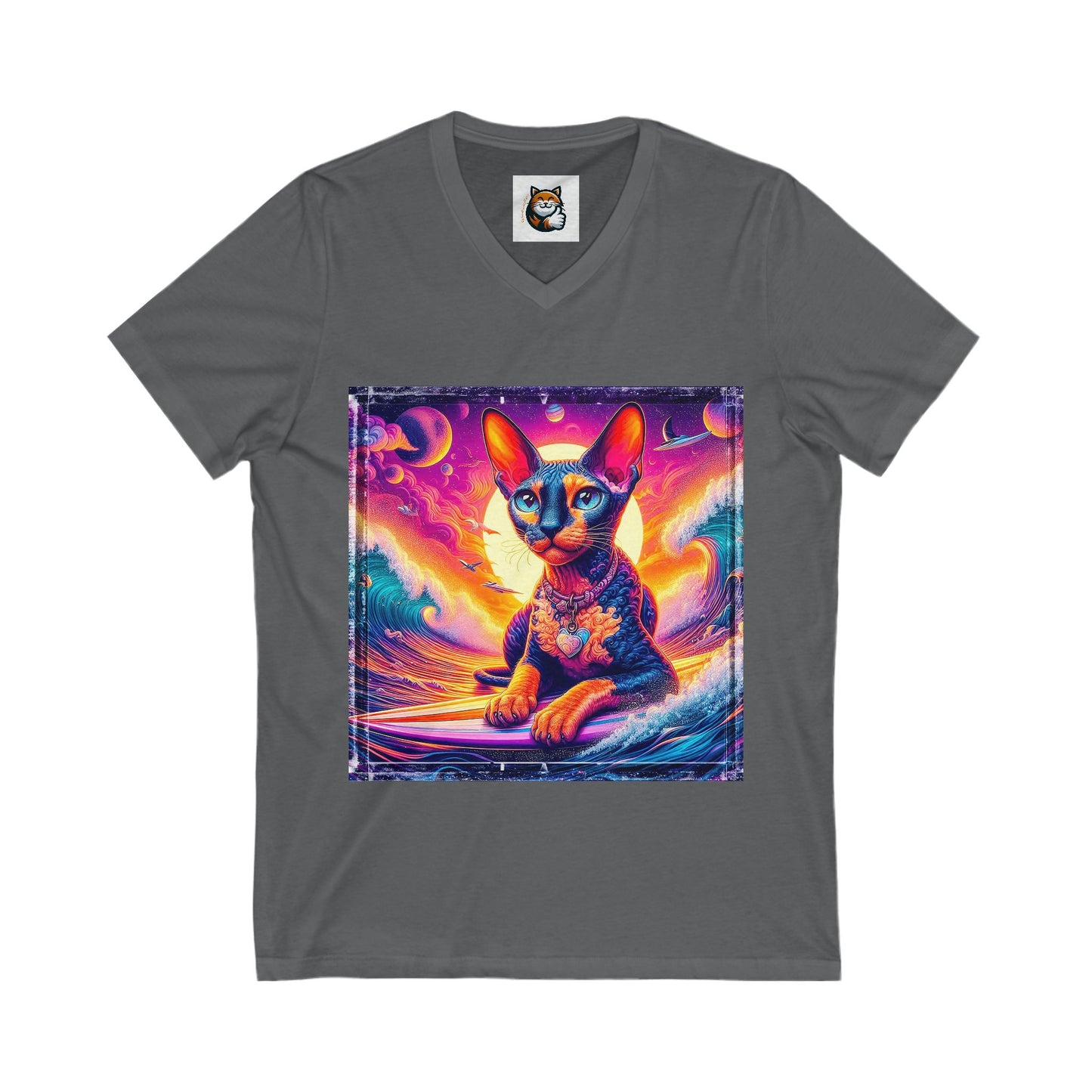Cornish Rex Cat pretty sunset shirt