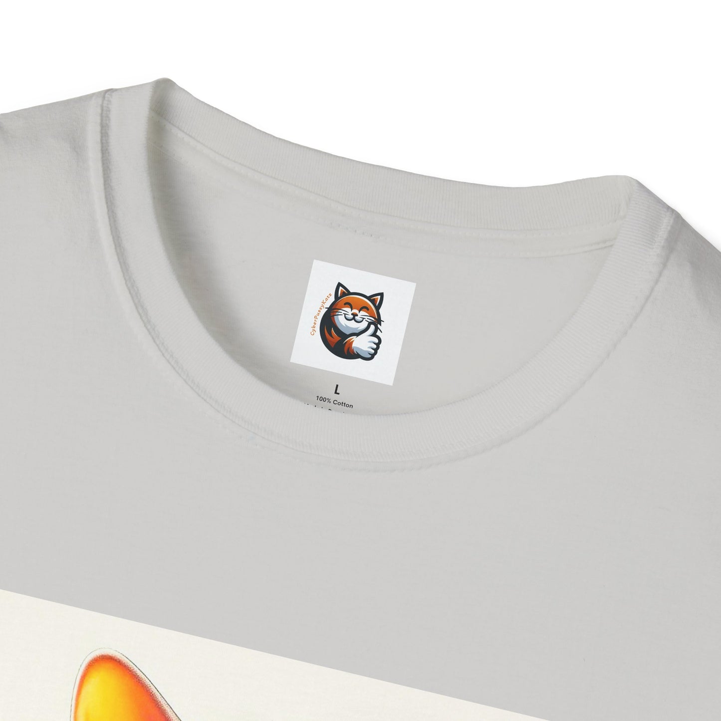 Devon Rex Cat surfing beauty  Softstyle T-Shirt