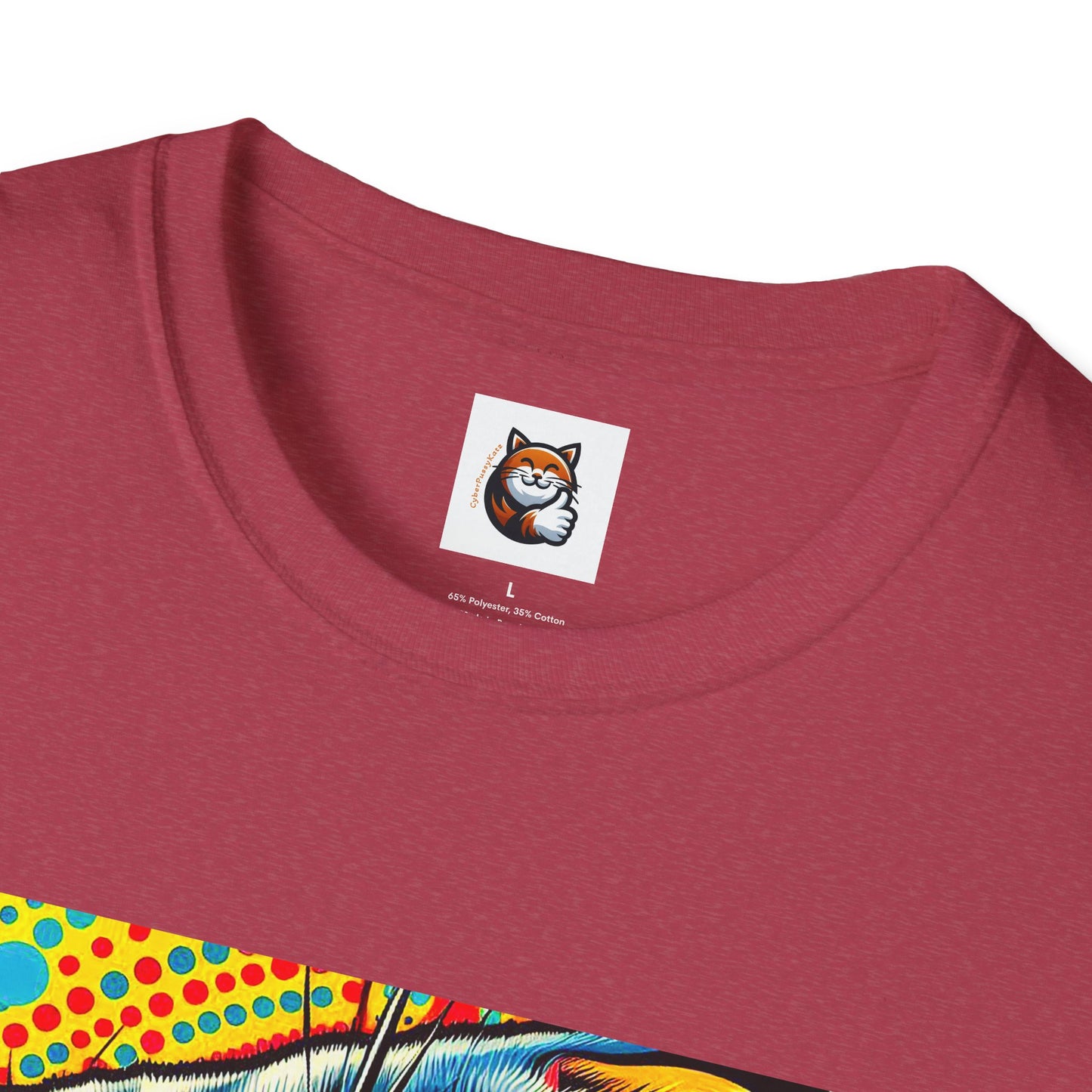 Scottish Fold Cat yellow comic book shirt