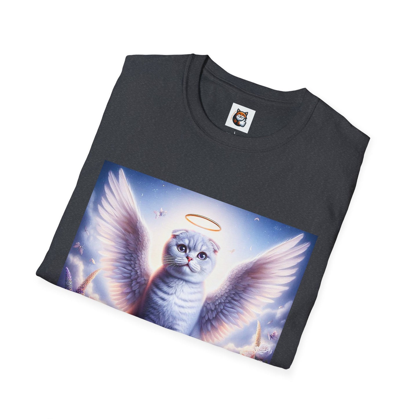 Scottish Fold Cat heavenly Angel T-Shirt