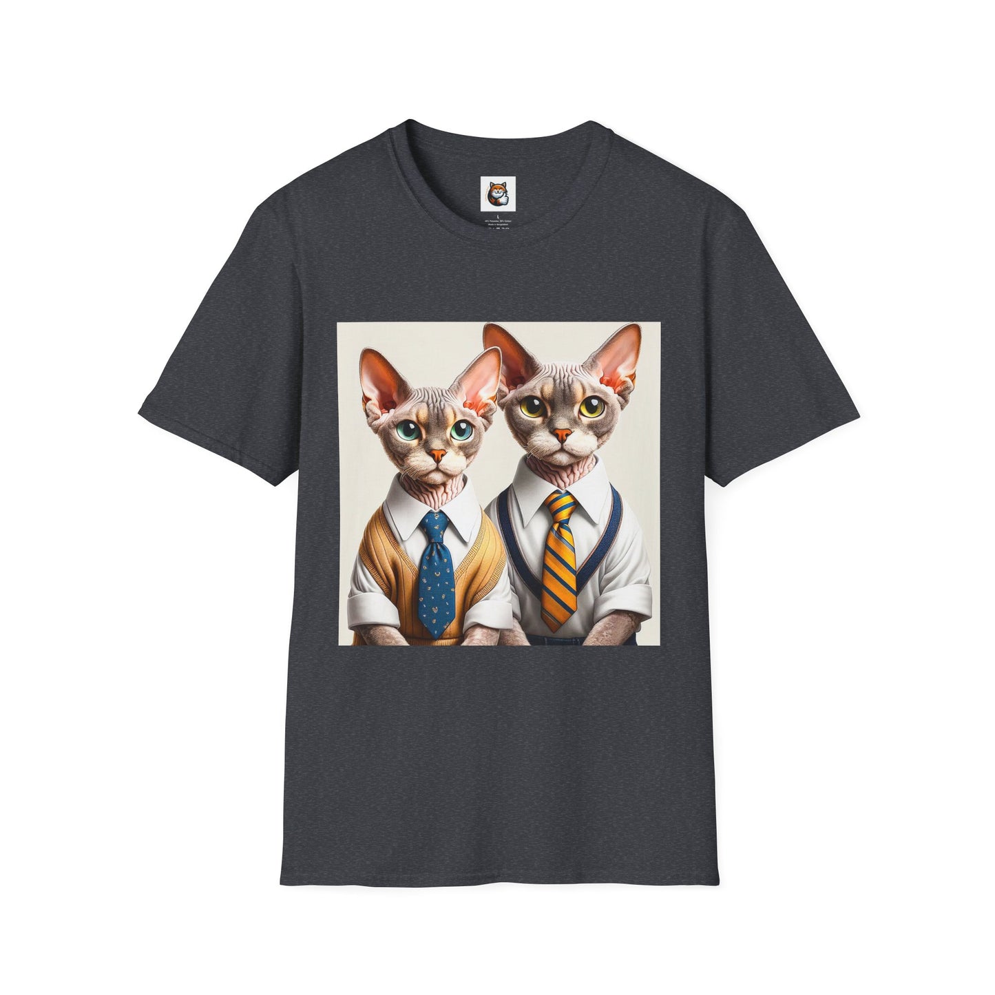 Devon Rex Cat suits Softstyle T-Shirt