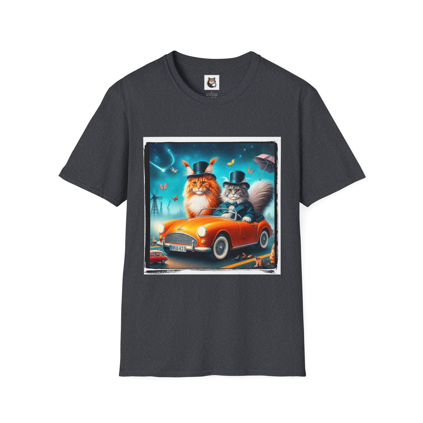 Wacky Maine Coon Unisex Softstyle T-Shirt