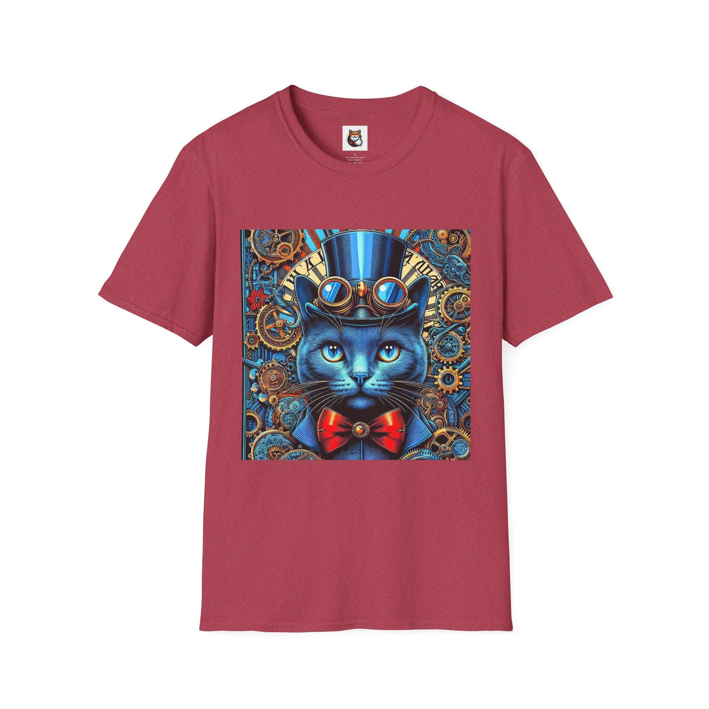 Russian Blue Cat Unisex Softstyle T-Shirt