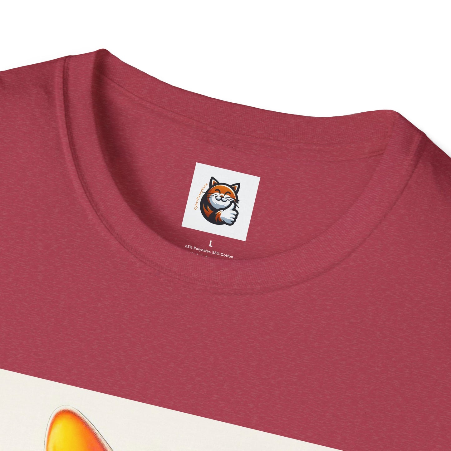 Devon Rex Cat surfing beauty  Softstyle T-Shirt