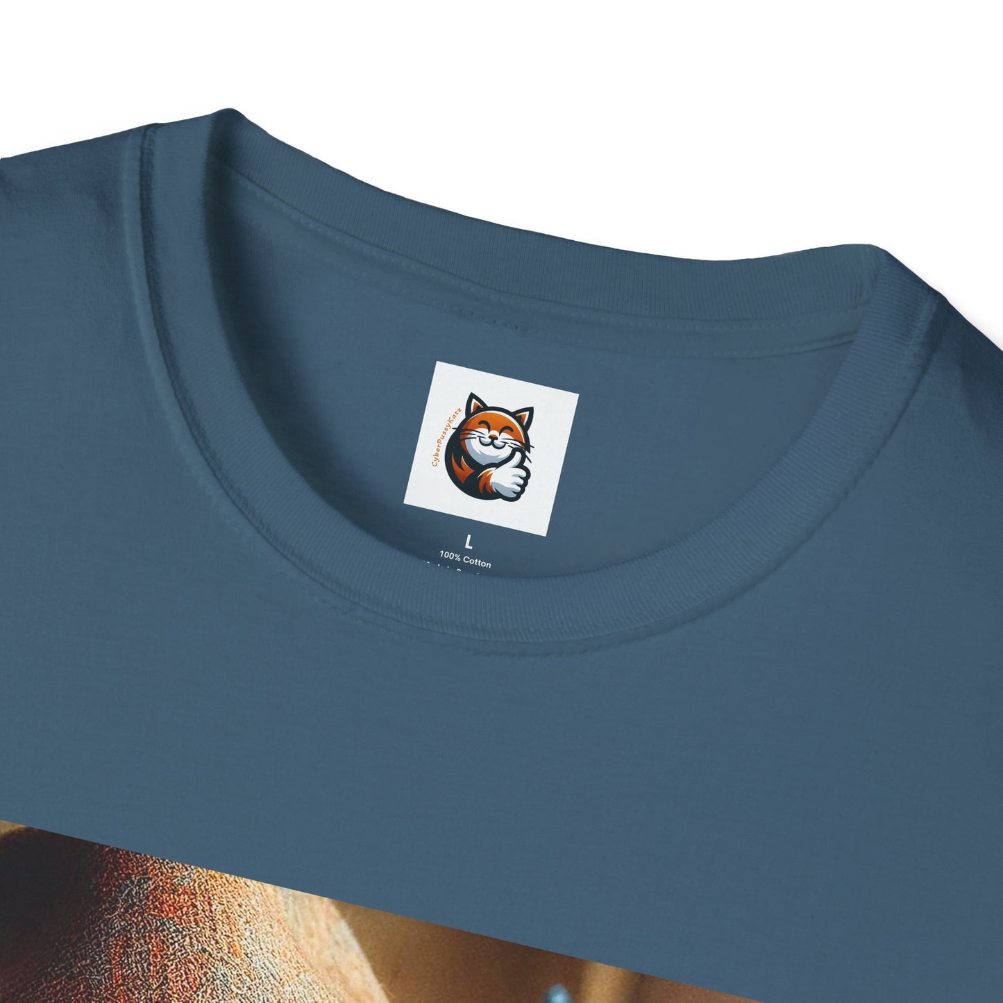Russian Blue Cat hat and bow tie T-Shirt