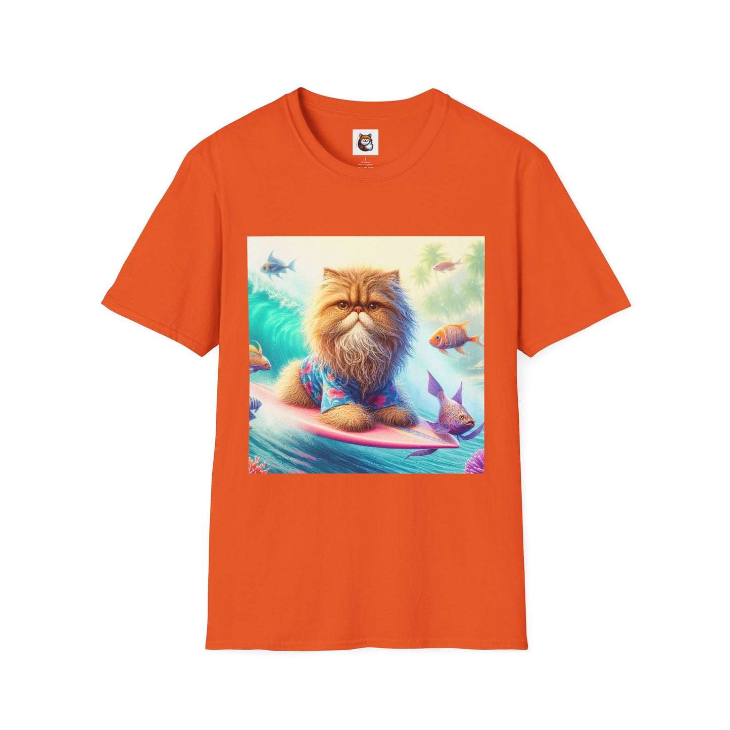 Selkirk Rex Cat T-Shirt angry surfer