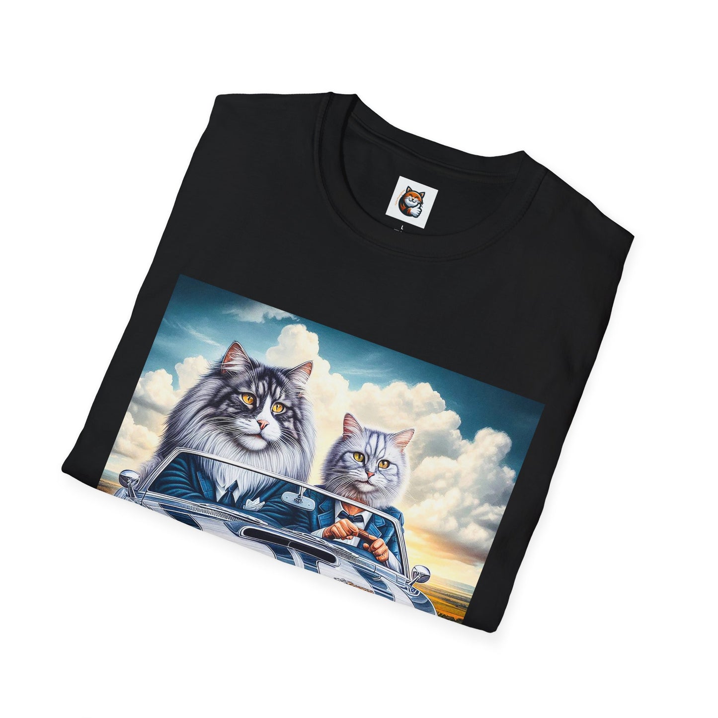 Wacky Norwegian Forest Cat Unisex Softstyle T-Shirt