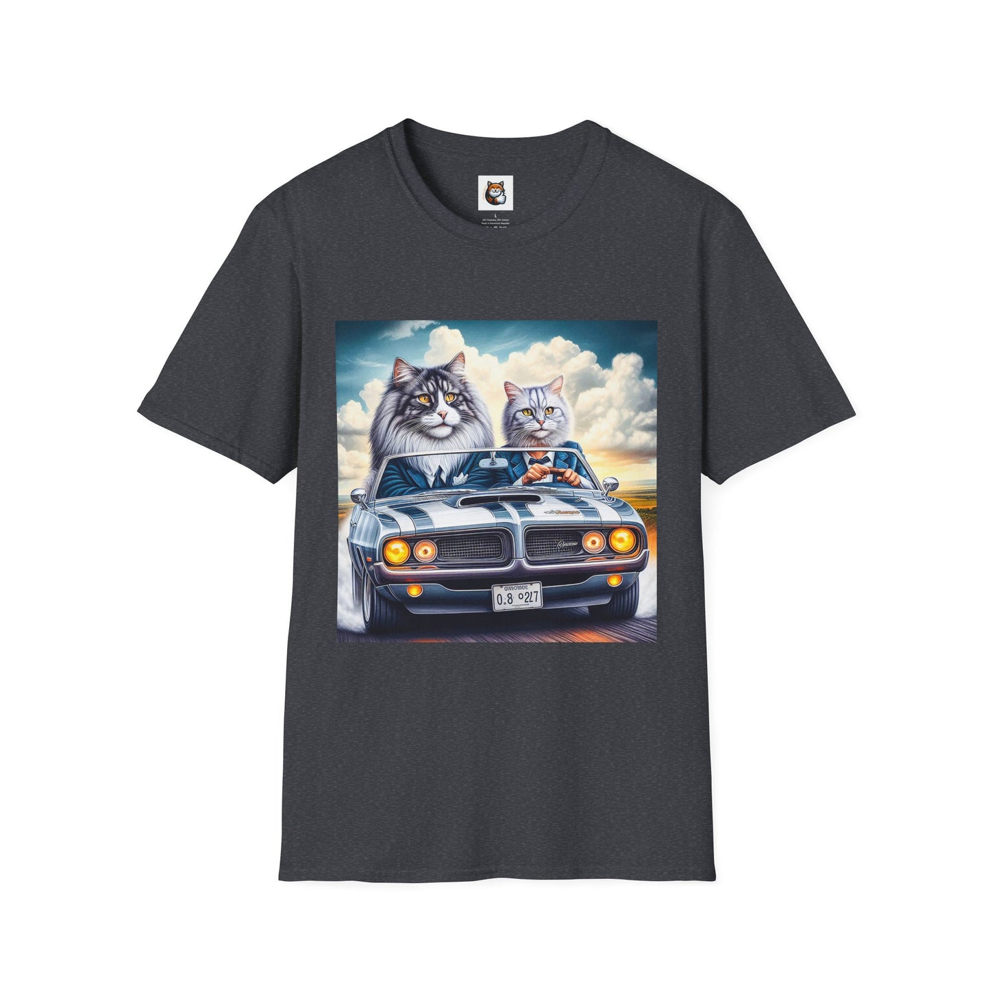 Wacky Norwegian Forest Cat Unisex Softstyle T-Shirt