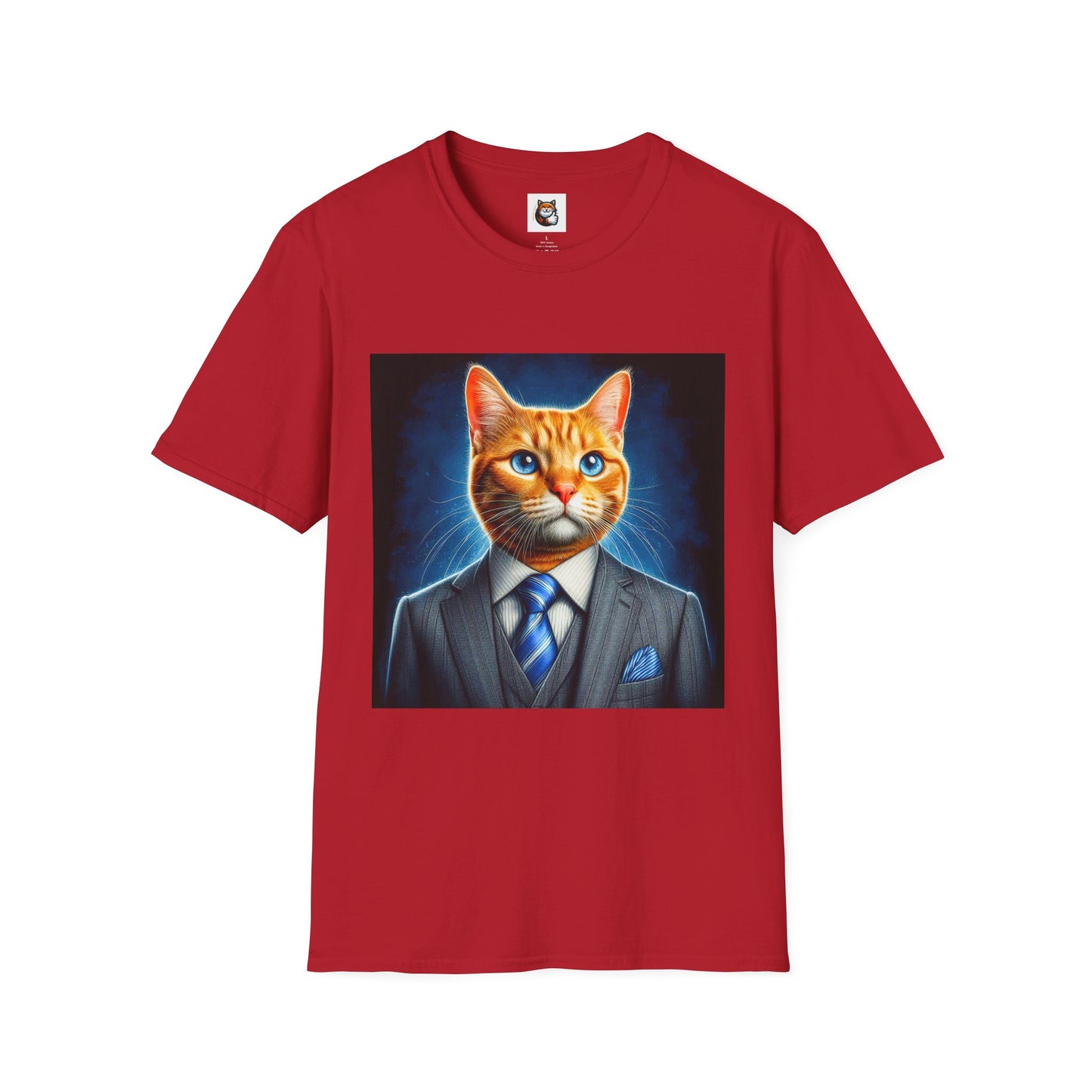 Domestic Cat Unisex suit and tie T-Shirt