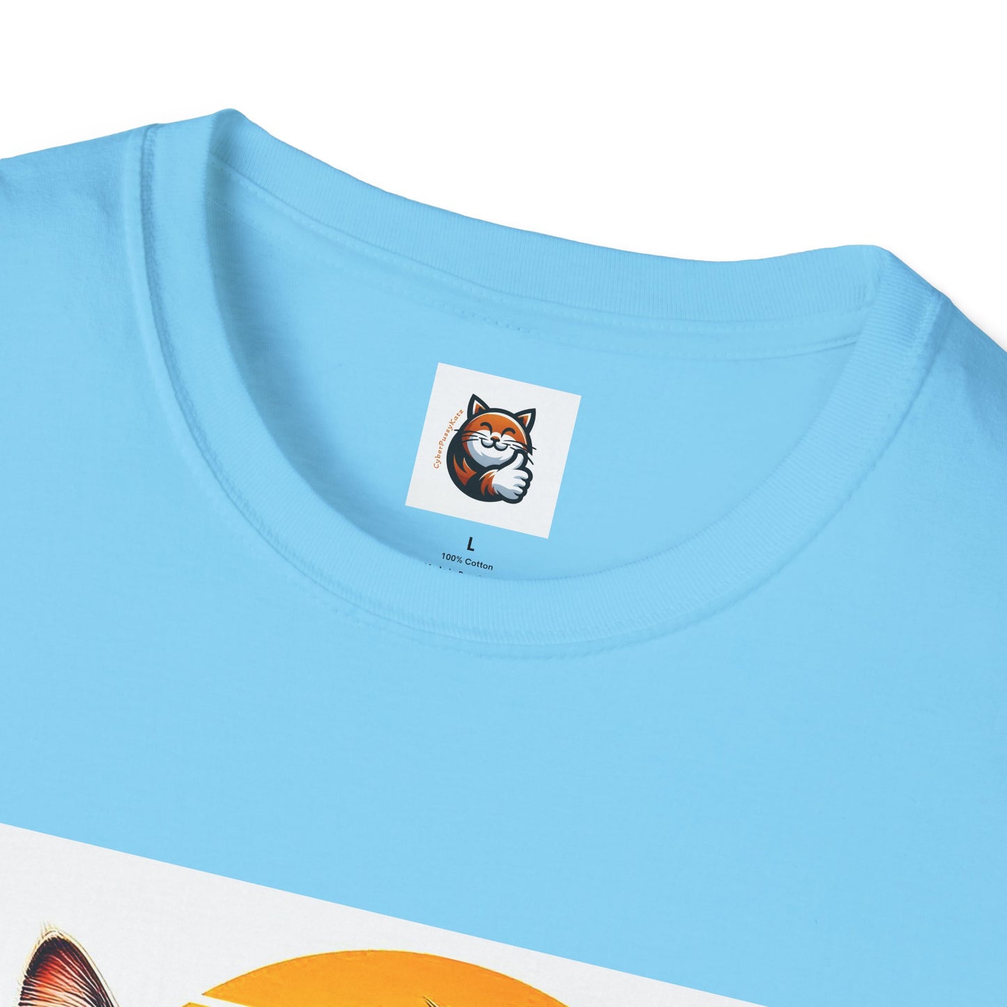 British Shorthair surfing Softstyle T-Shirt