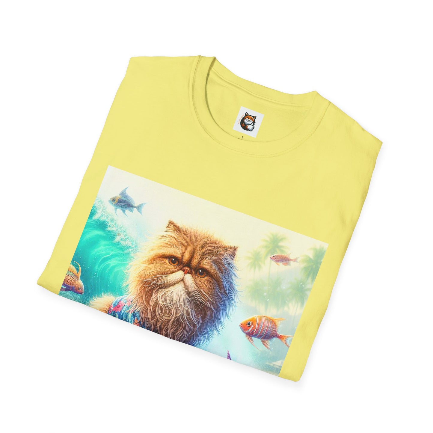 Selkirk Rex Cat T-Shirt angry surfer