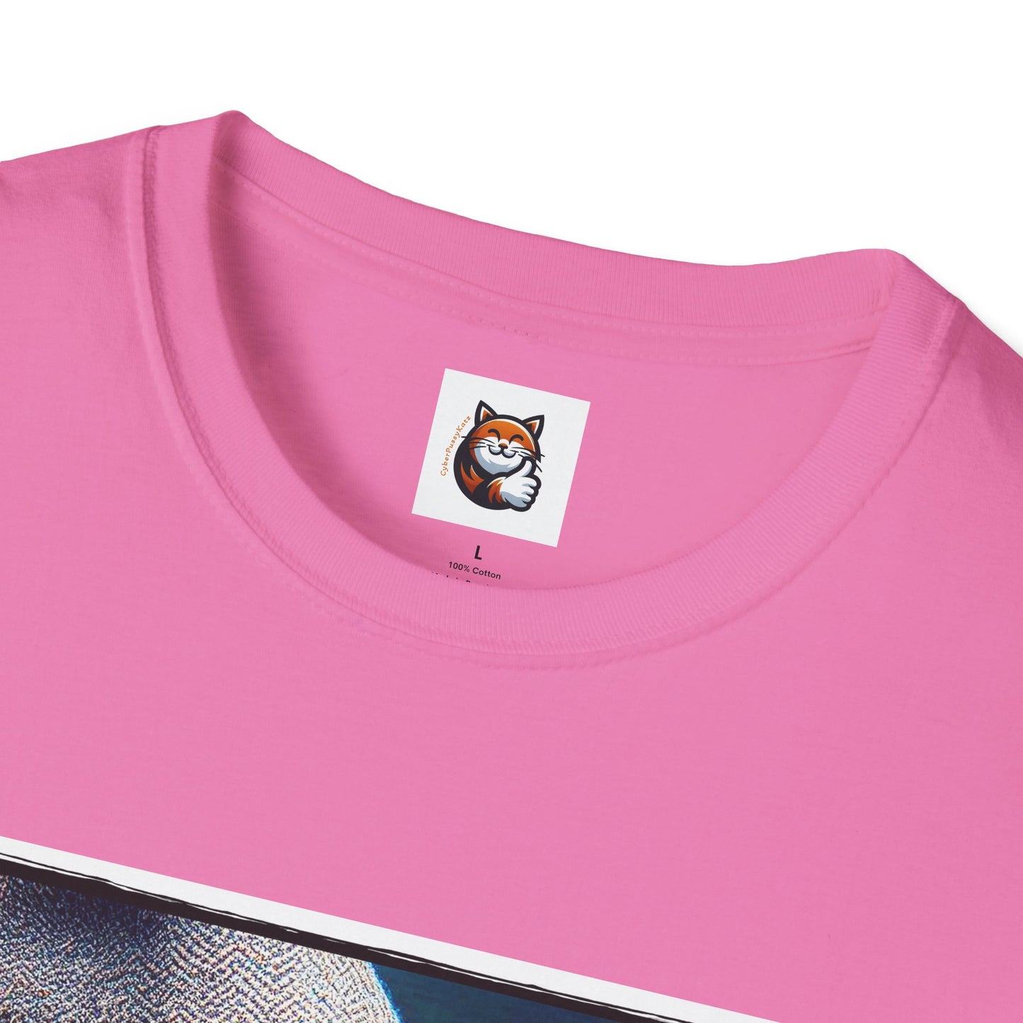 Devon Rex Cat smoking Softstyle T-Shirt
