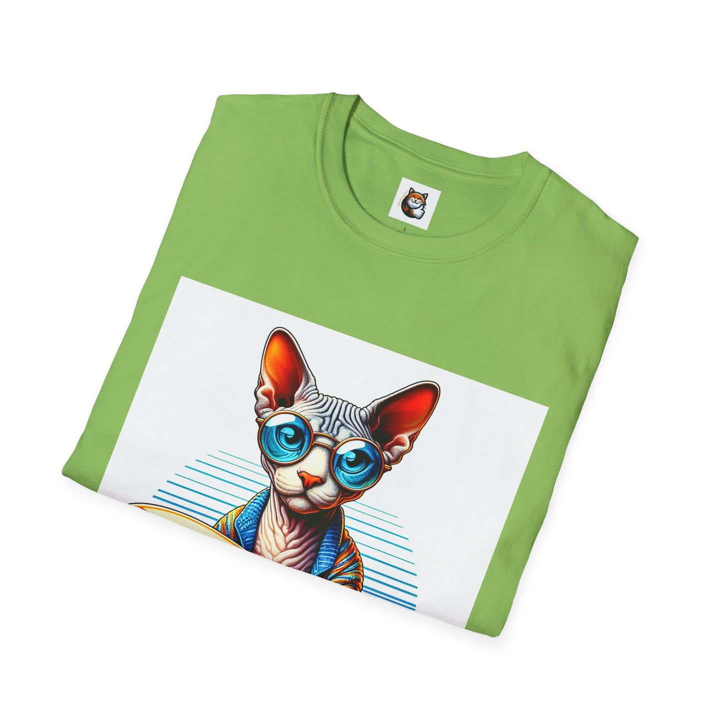 Devon Rex Cat Unisex Softstyle T-Shirt