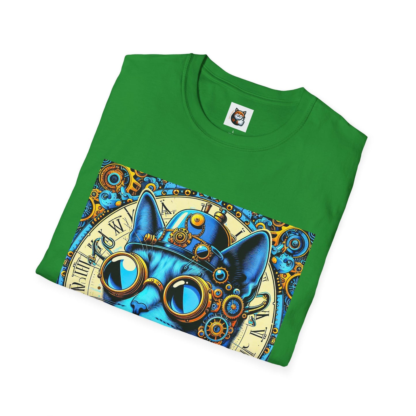 Russian Blue Cat steam punk T-Shirt