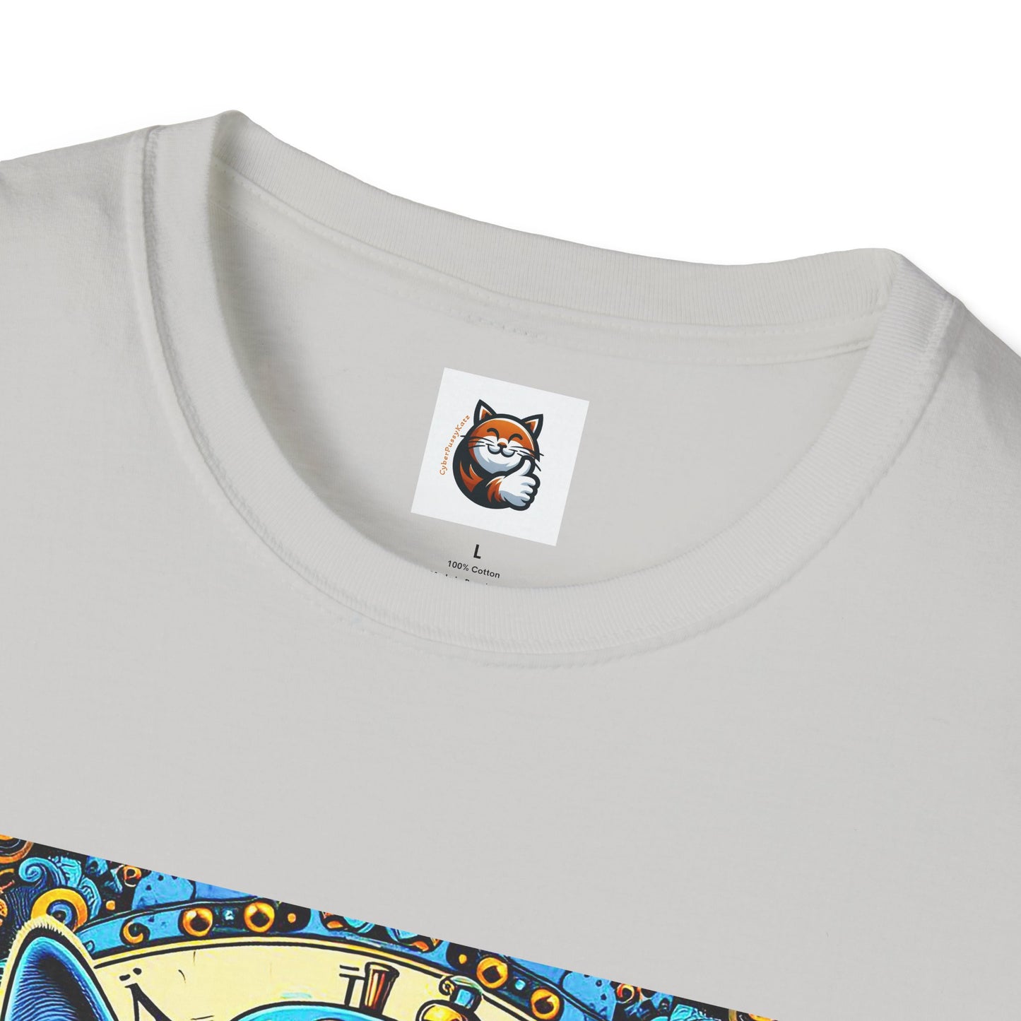 Russian Blue Cat steam punk T-Shirt