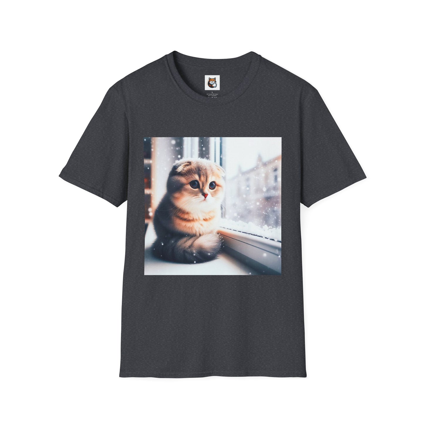 Scottish Fold Cat snow kitty  T-Shirt