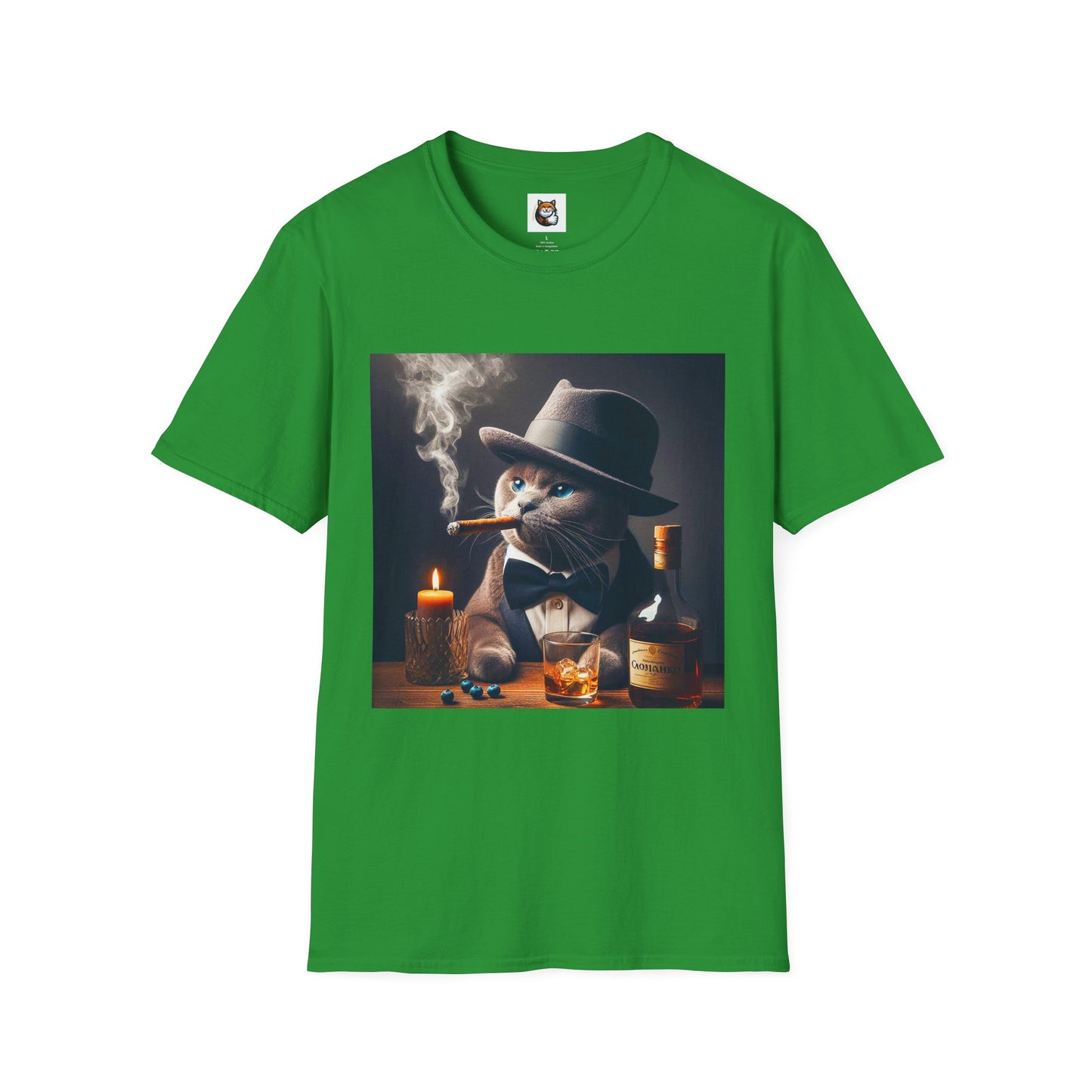 Russian Blue Cat Unisex Softstyle T-Shirt