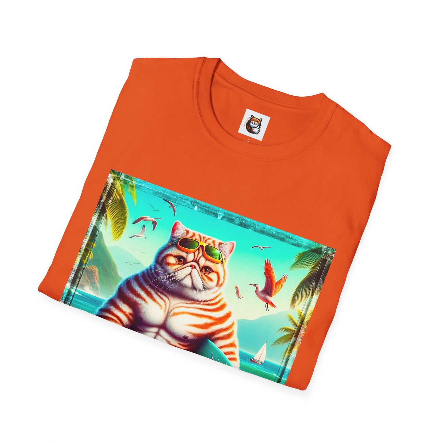 Exotic Shorthair Cat Unisex Softstyle T-Shirt