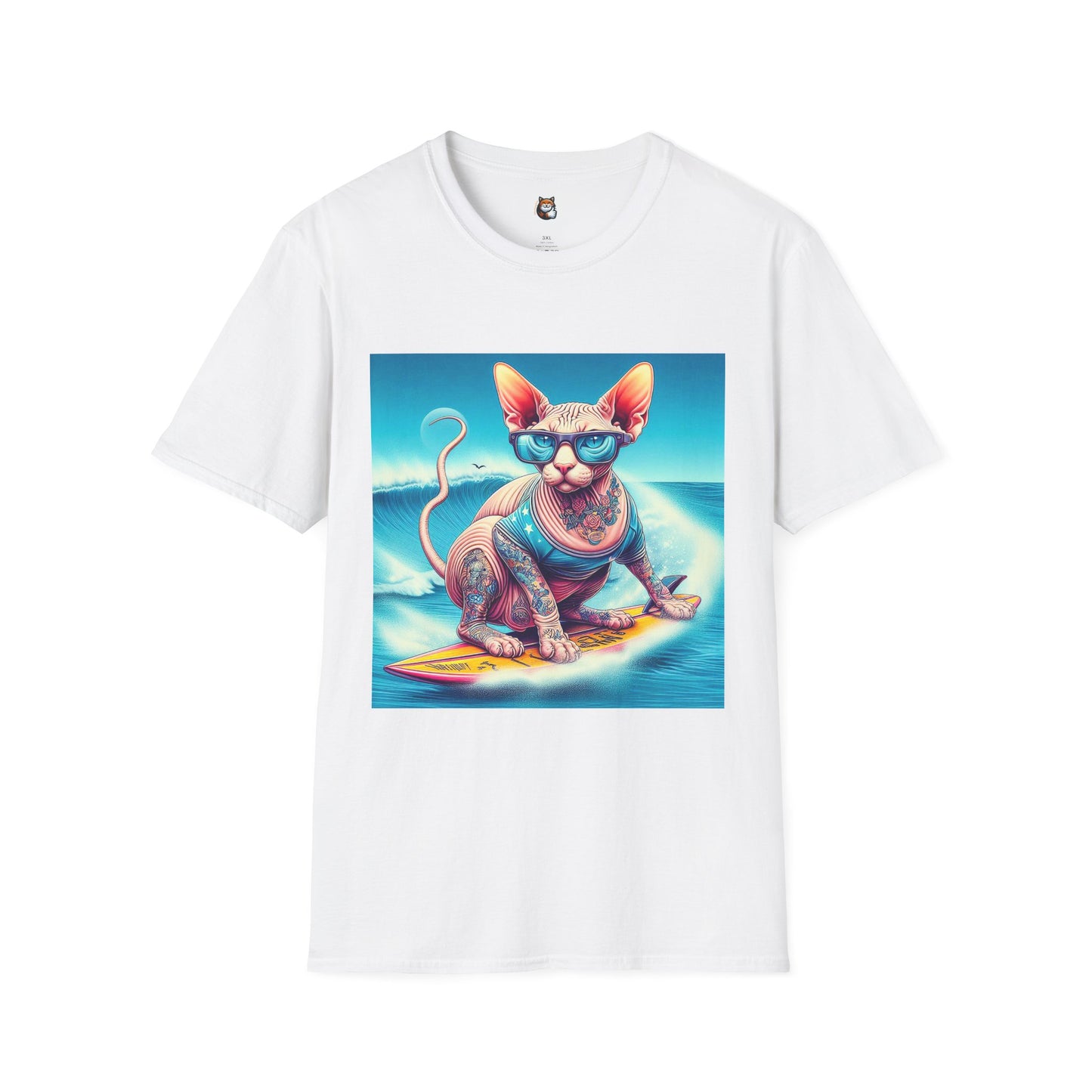Sphynx Cat surfing beauty shirt