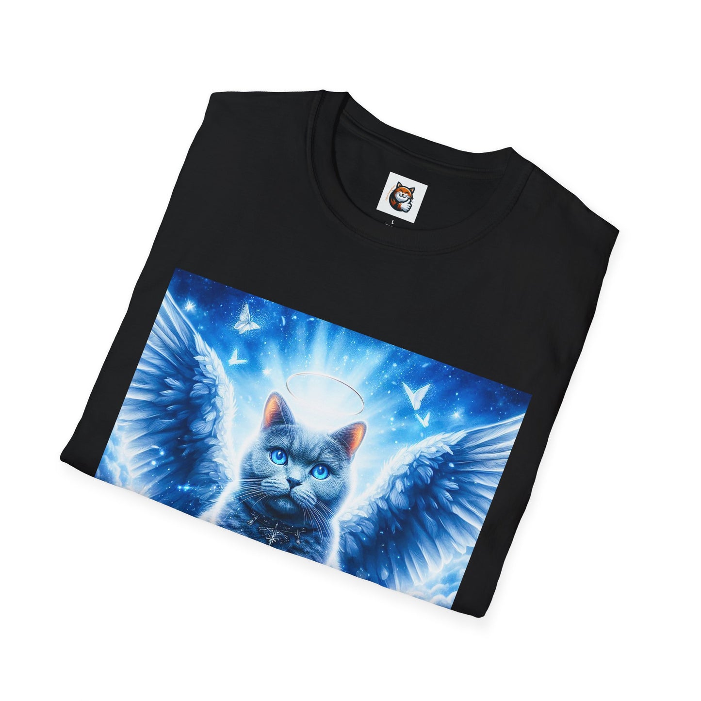 Russian Blue Cat Unisex Softstyle T-Shirt