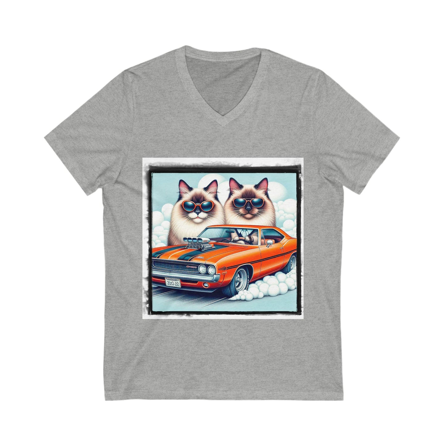 Wacky Birman Unisex Jersey Short Sleeve V-Neck Tee