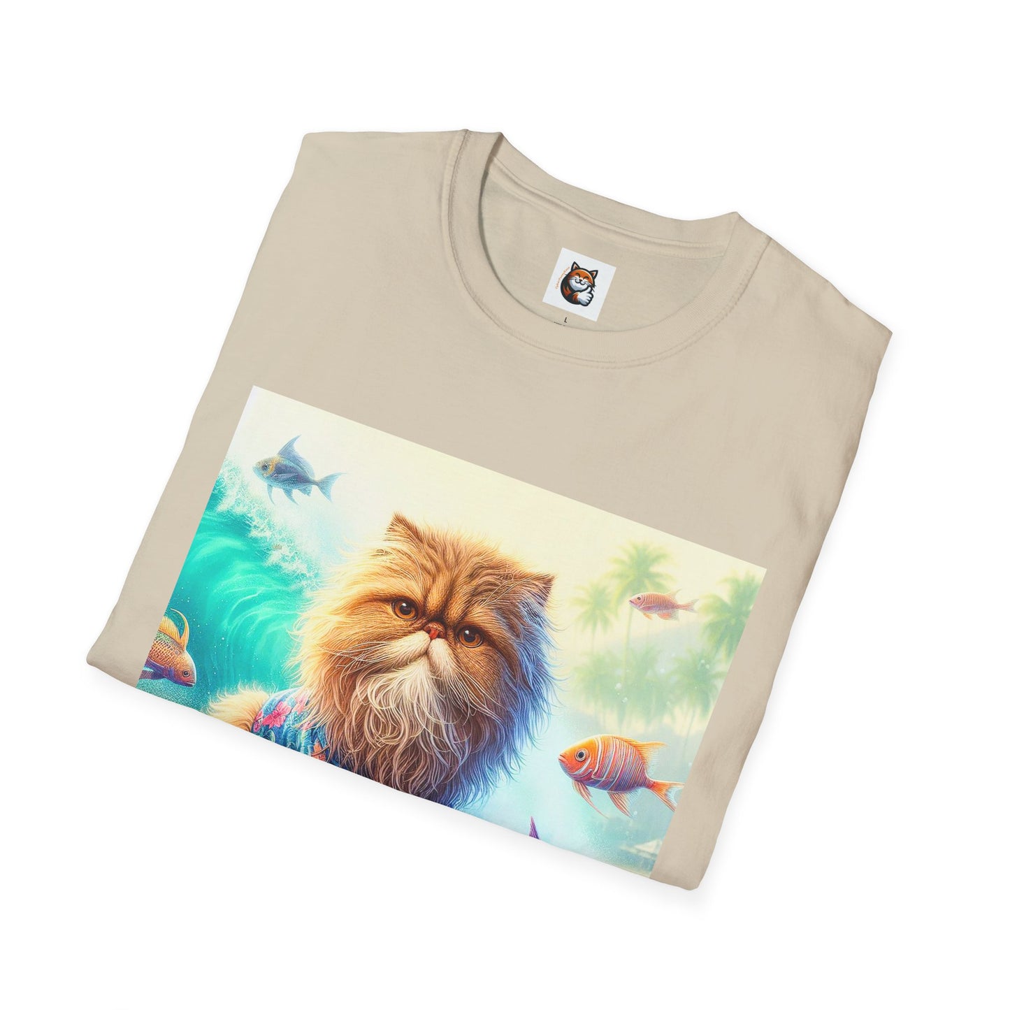 Selkirk Rex Cat T-Shirt angry surfer