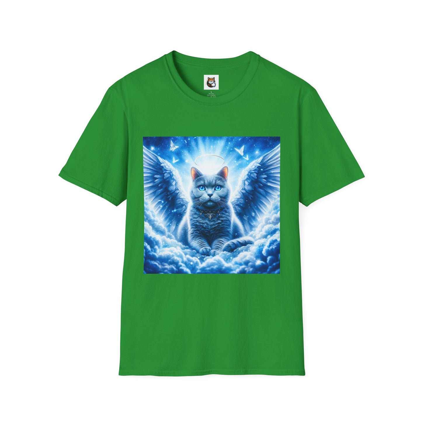 Russian Blue Cat Unisex Softstyle T-Shirt