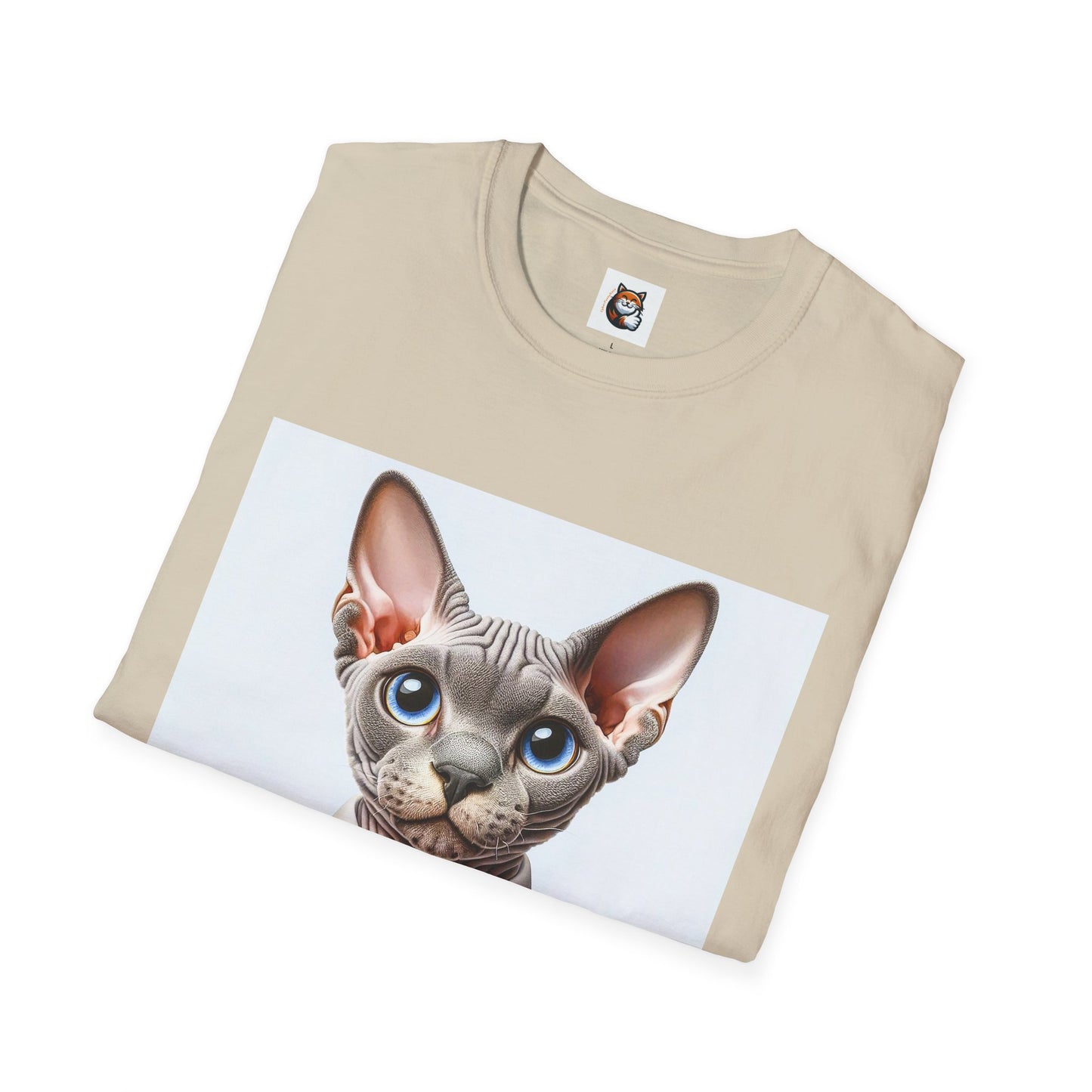 Devon Rex Cat business man Softstyle T-Shirt