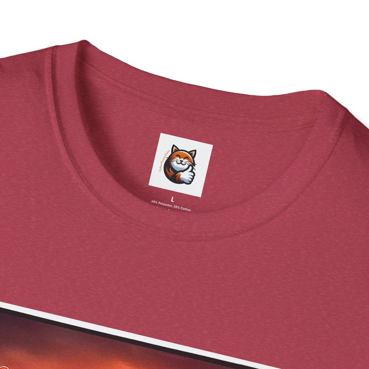Wacky  Devon Rex Cats driving  Unisex Softstyle T-Shirt