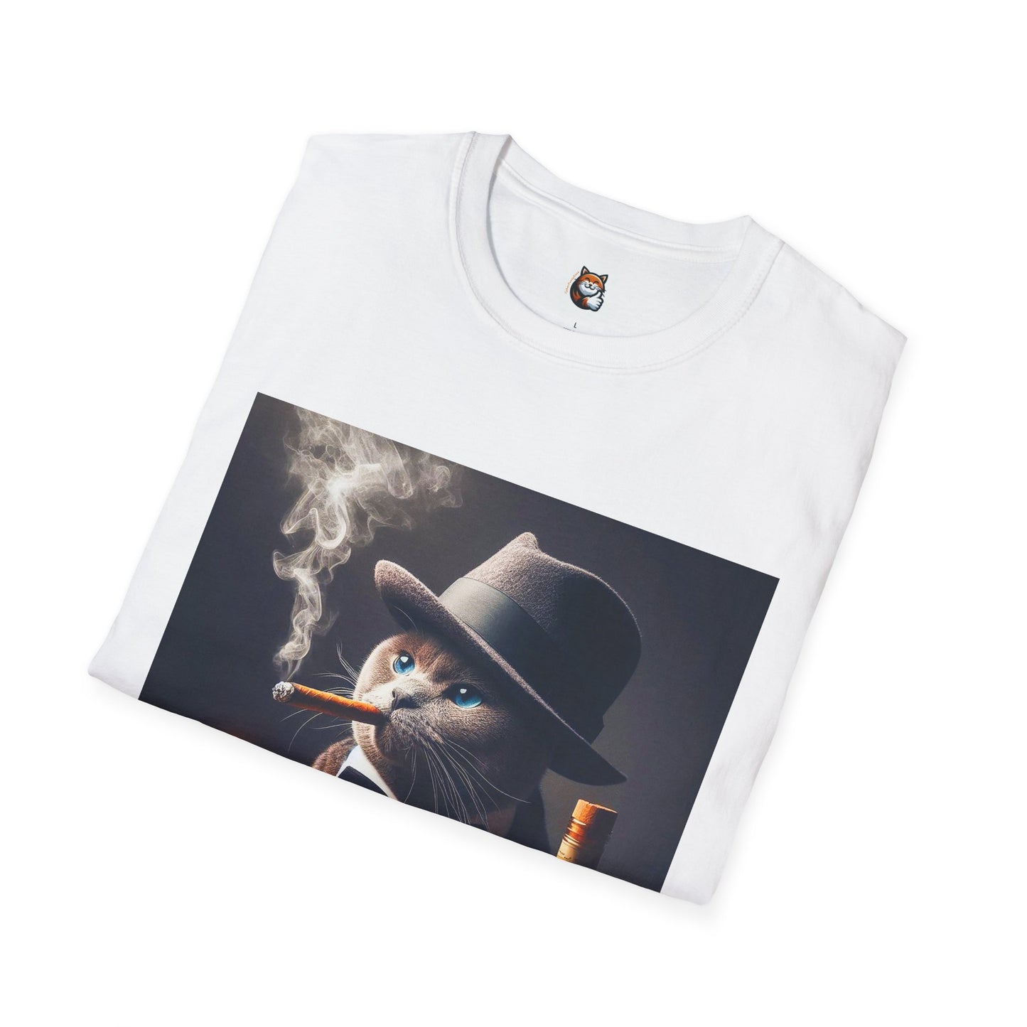 Russian Blue Cat Unisex Softstyle T-Shirt