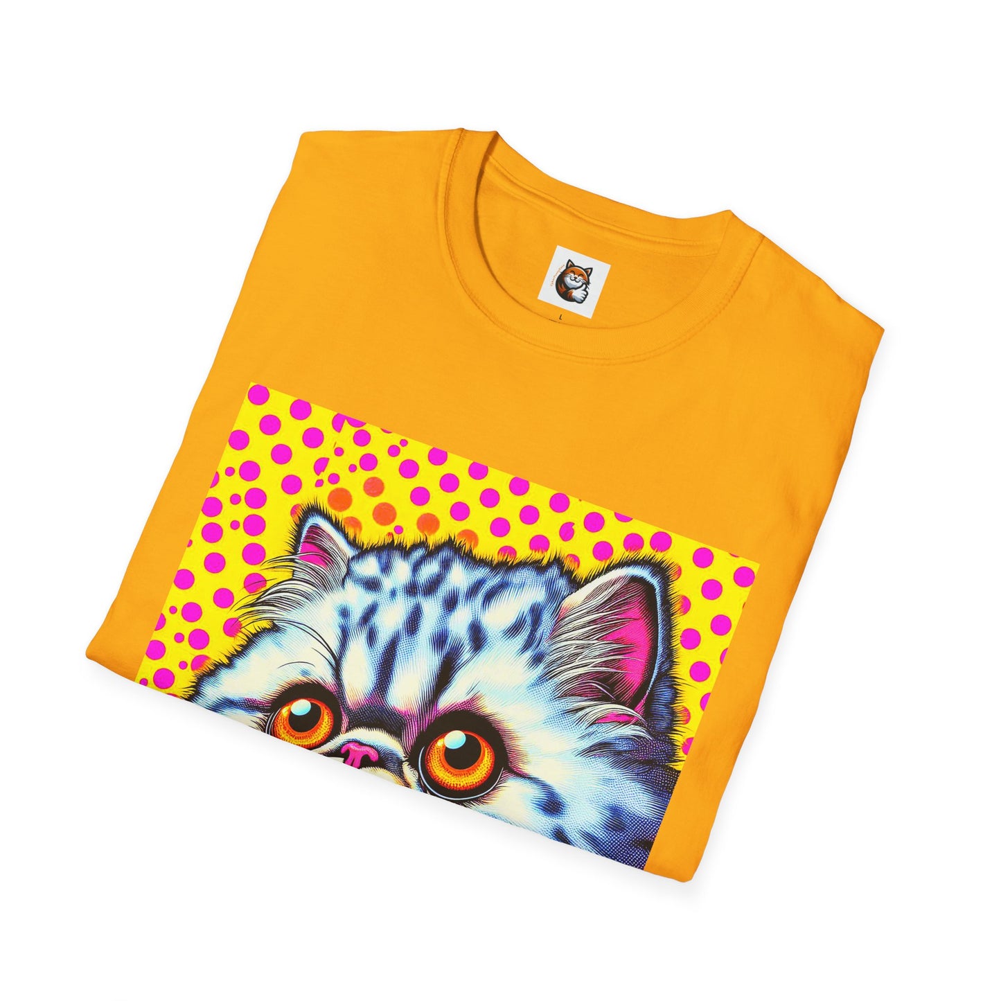 Selkirk Rex Cat T-Shirt comic book cutie