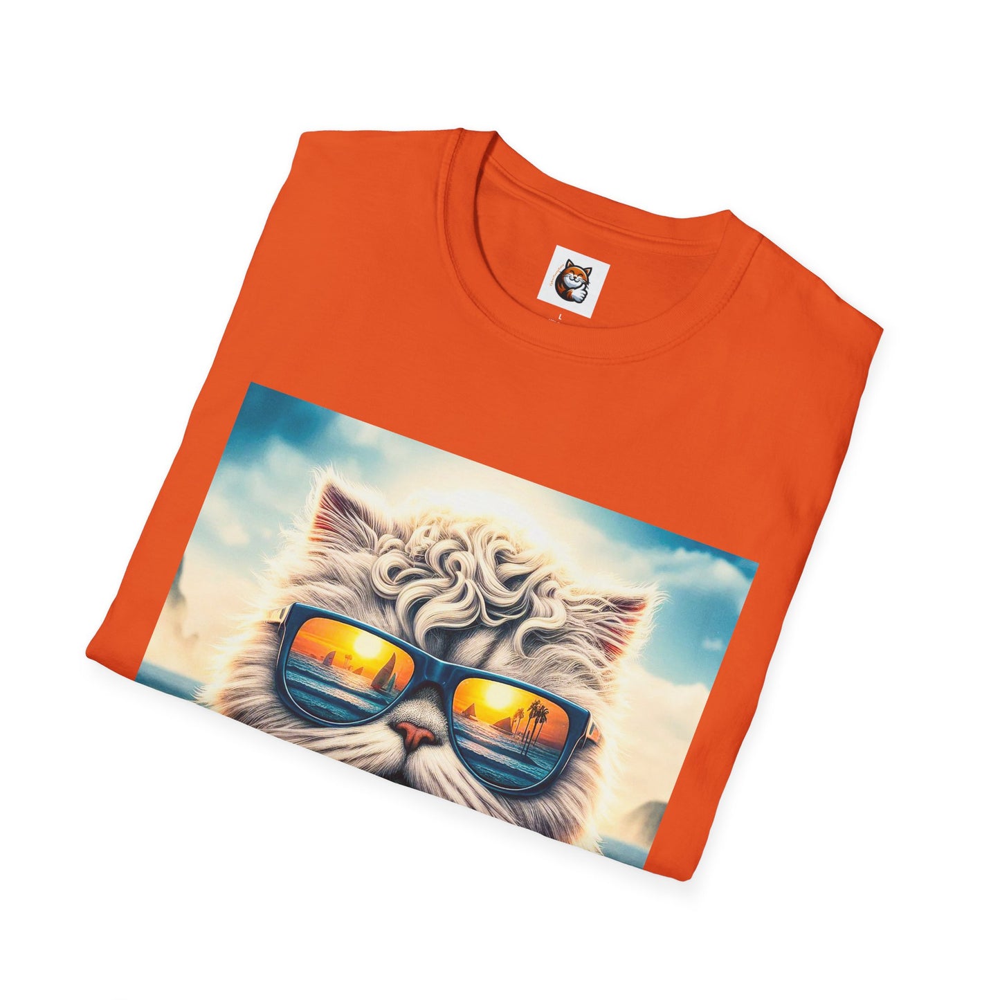 Selkirk Rex Cat T-Shirt  beach day