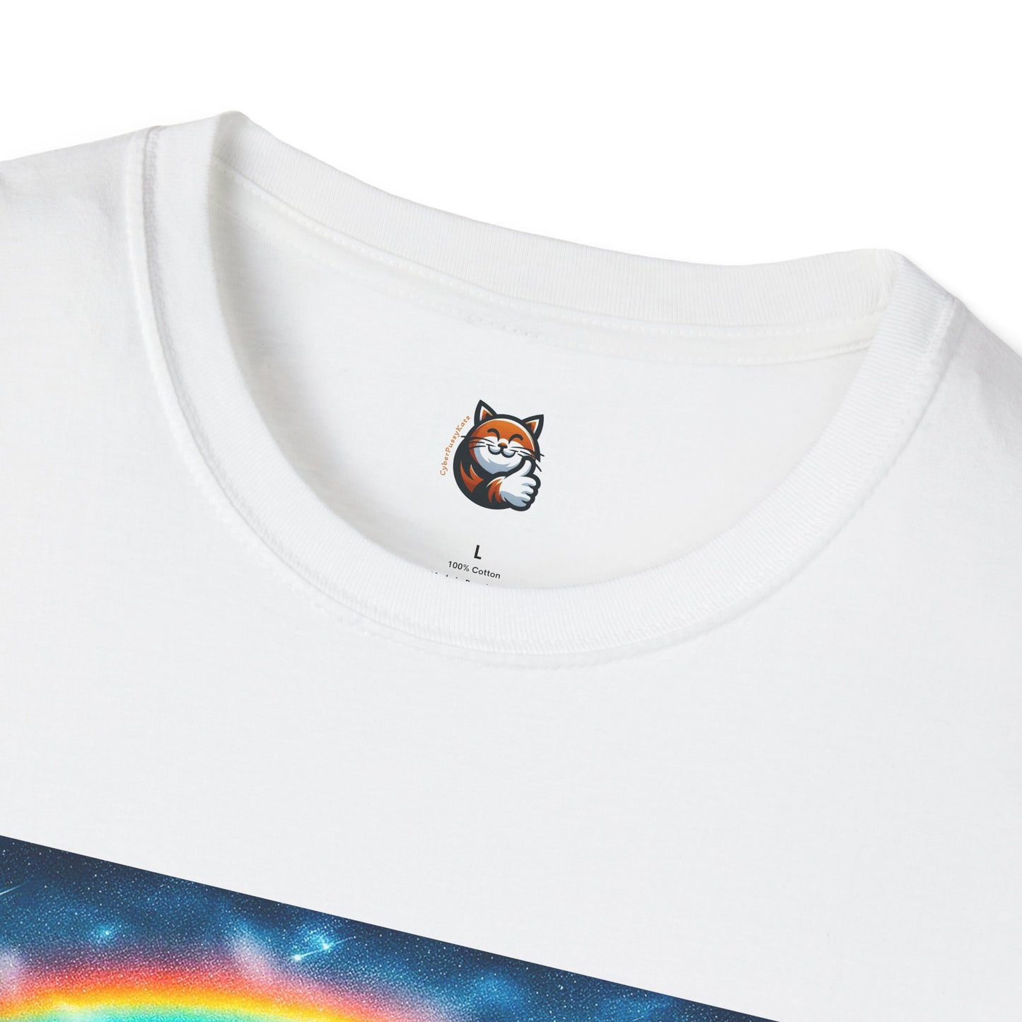 Selkirk Rex Cat T-Shirt  rainbow bridge