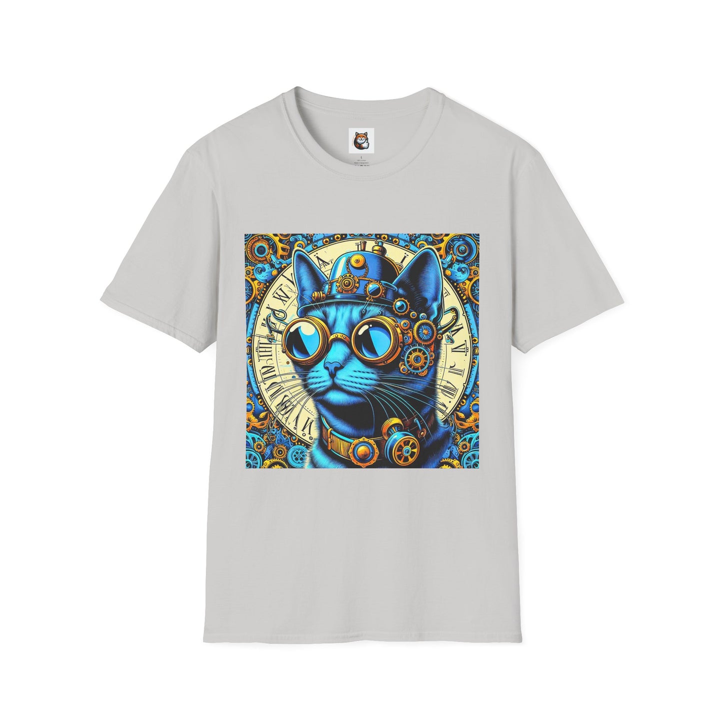 Russian Blue Cat steam punk T-Shirt