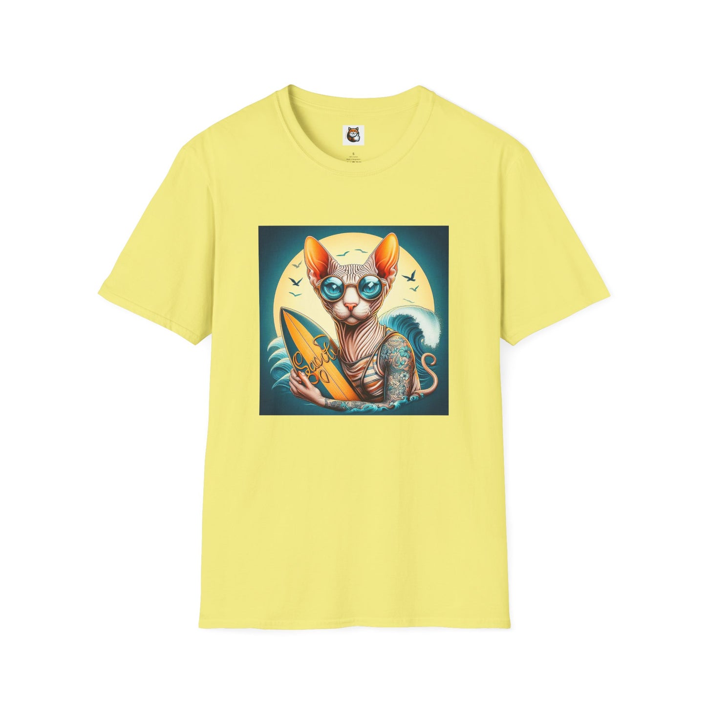 Sphynx Cat surfer