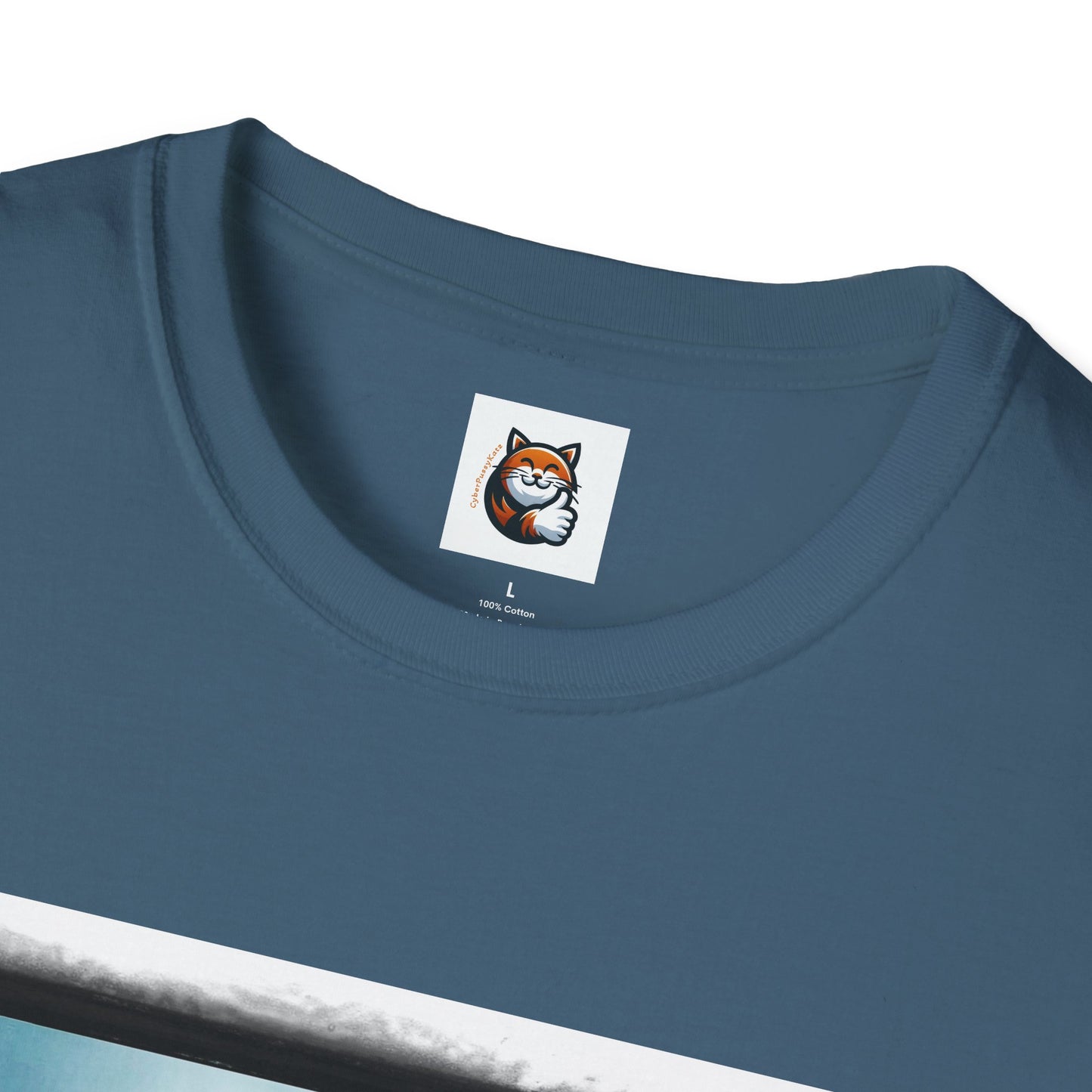 Cornish Rex Cat hat and bow tie Softstyle T-Shirt