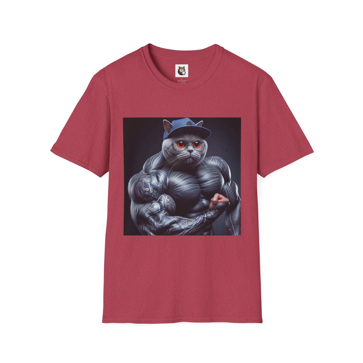 Russian Blue Cat arm day  T-Shirt