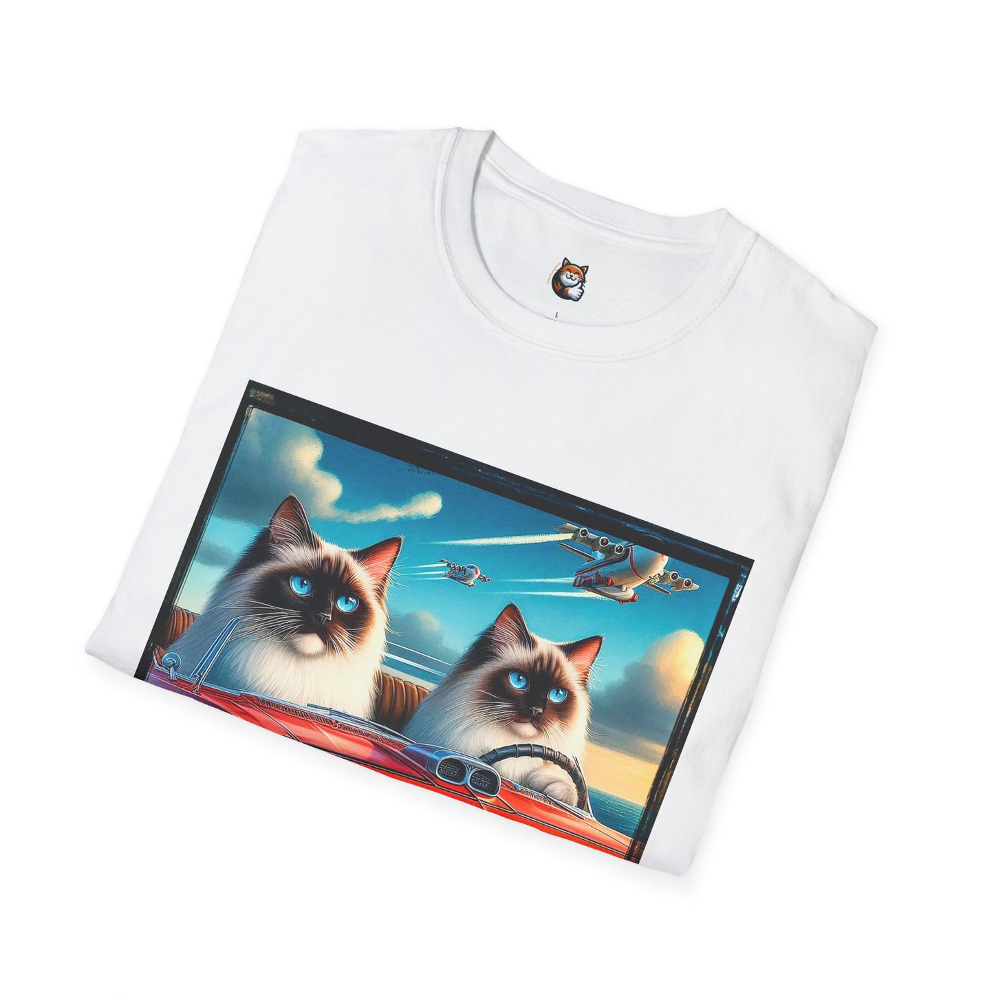 Wacky Birman night driving Softstyle T-Shirt