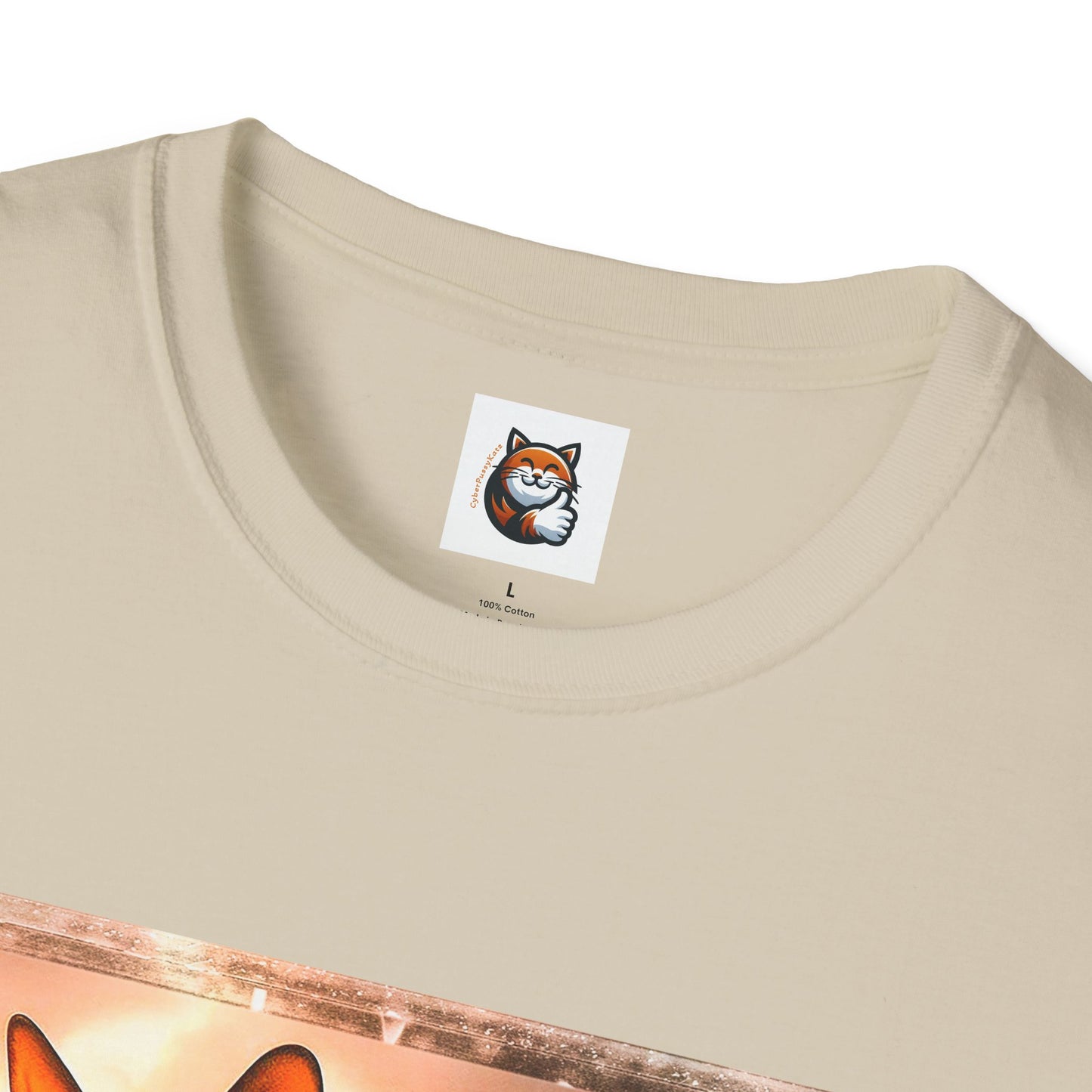 Wacky  Devon Rex pretty sunset  Unisex Softstyle T-Shirt
