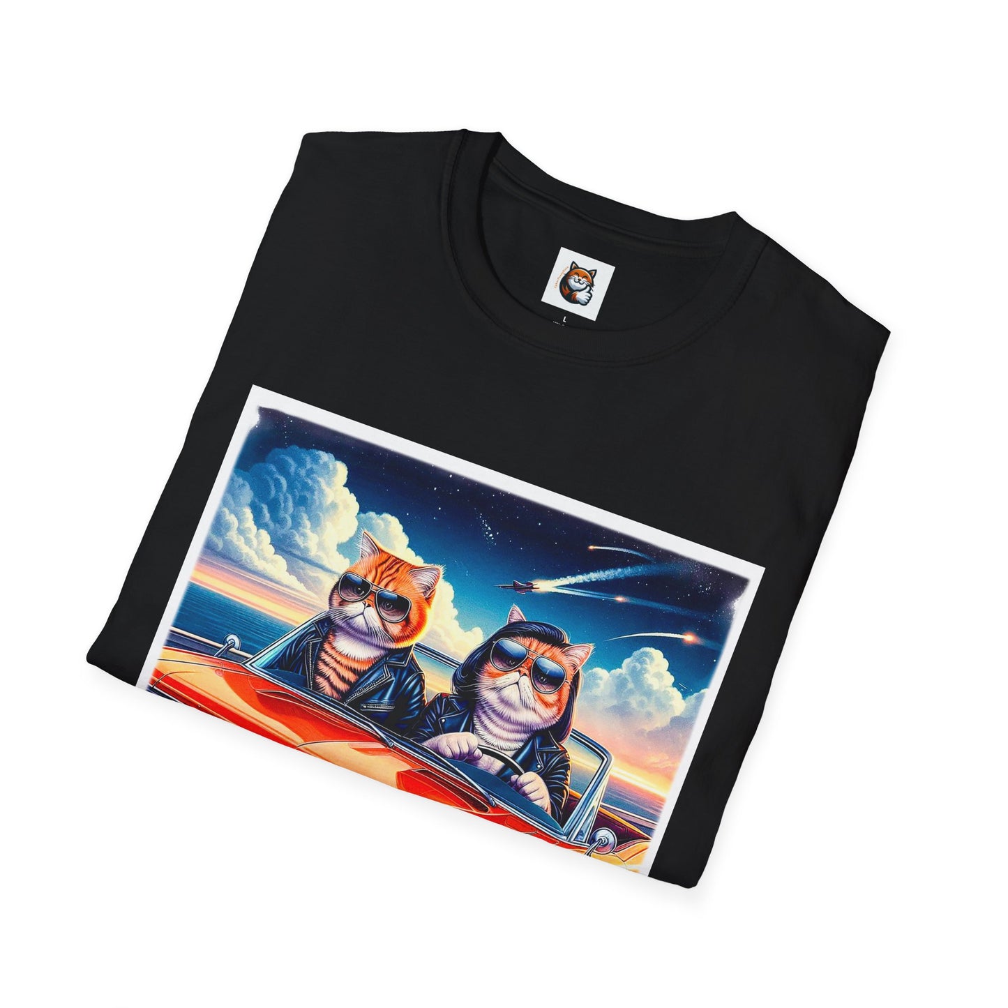 Wacky Exotic Shorthair Cat Unisex Softstyle T-Shirt