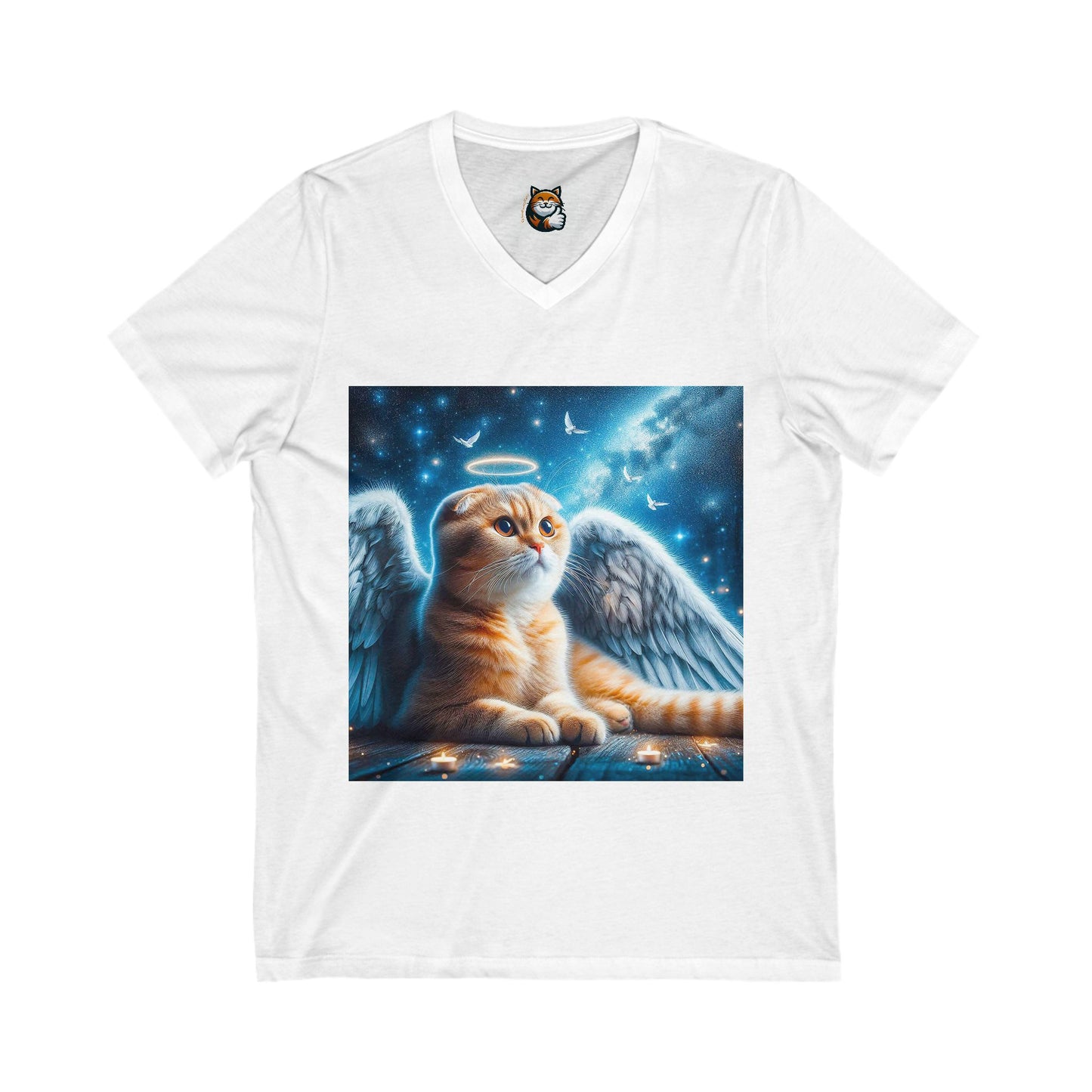 Scottish Fold Cat blue Angel shirt