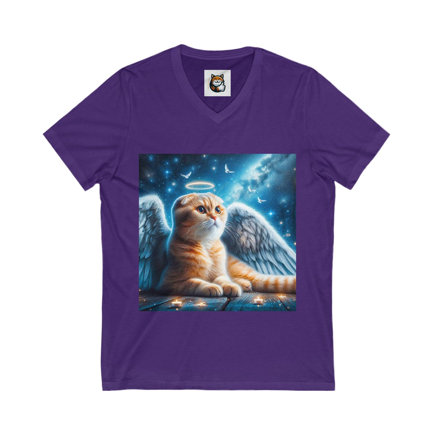 Scottish Fold Cat blue Angel shirt