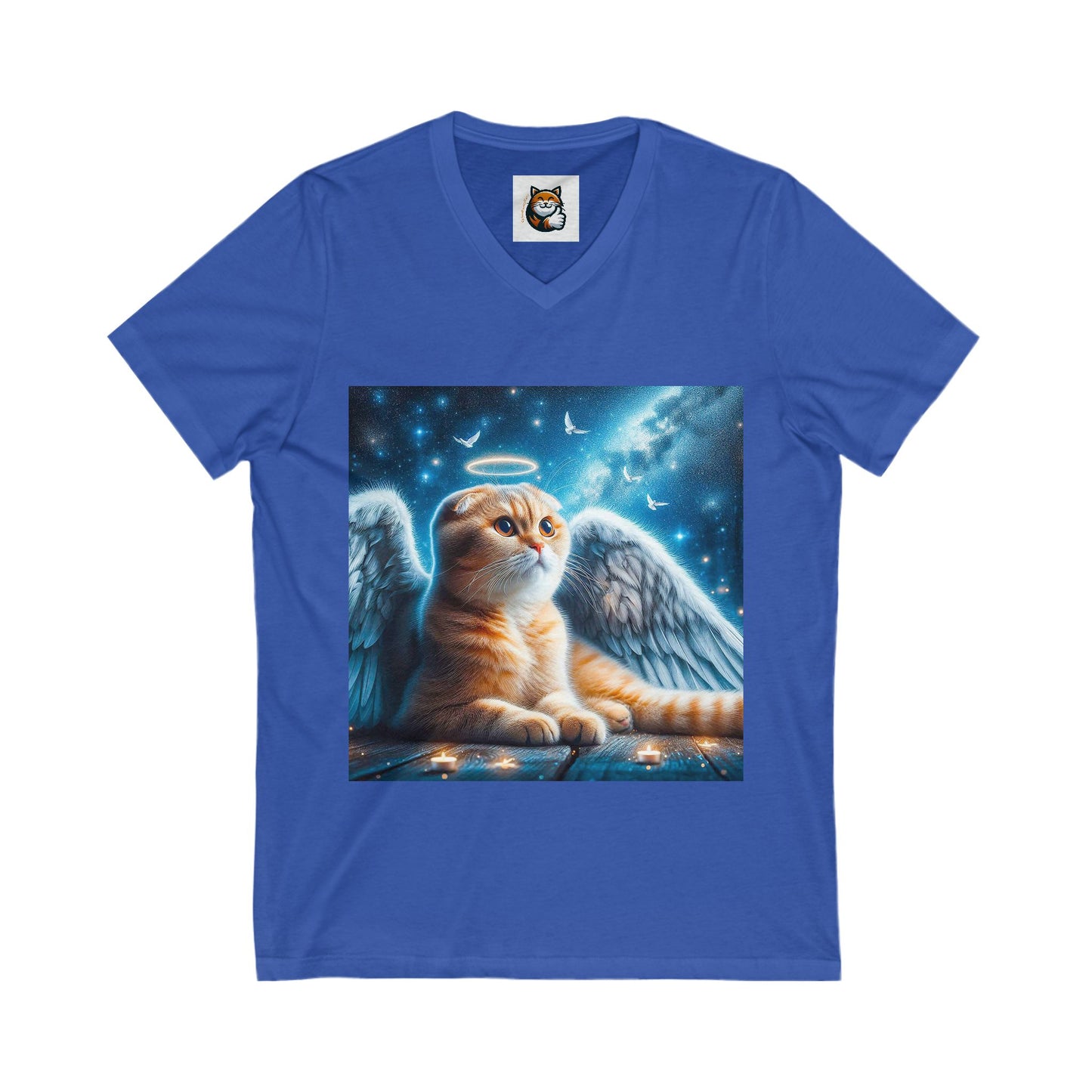 Scottish Fold Cat blue Angel shirt