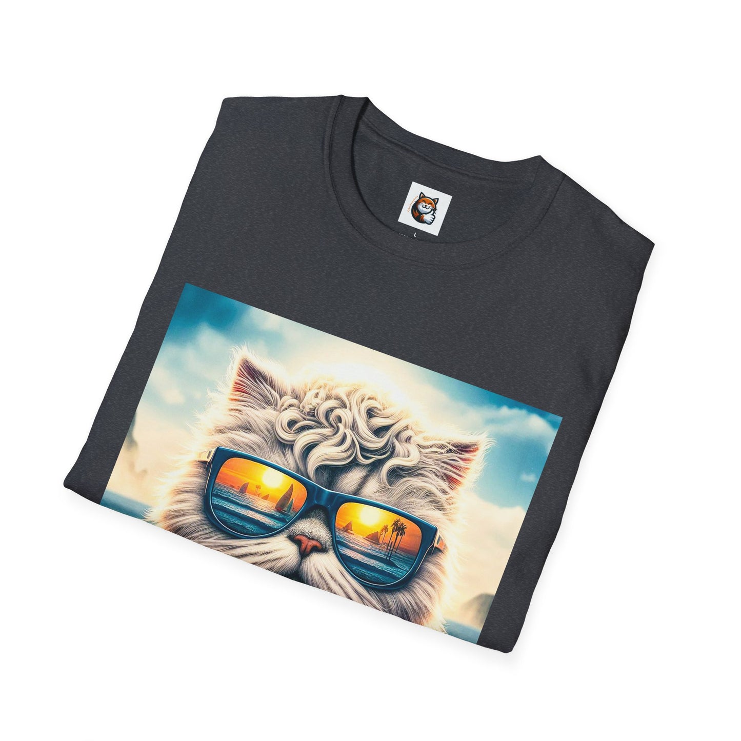 Selkirk Rex Cat T-Shirt  beach day