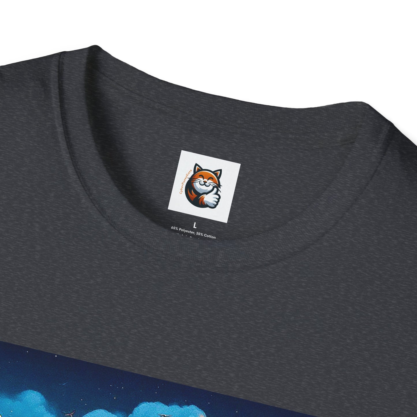 Wacky Russian Blue Cat cute couple driving  T-Shirt