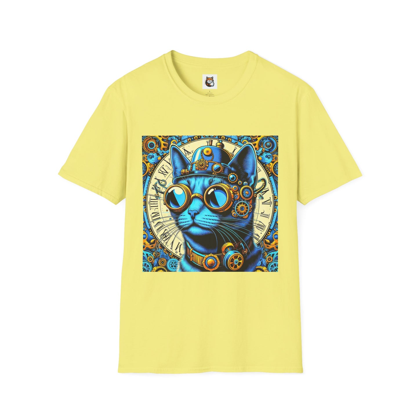 Russian Blue Cat steam punk T-Shirt