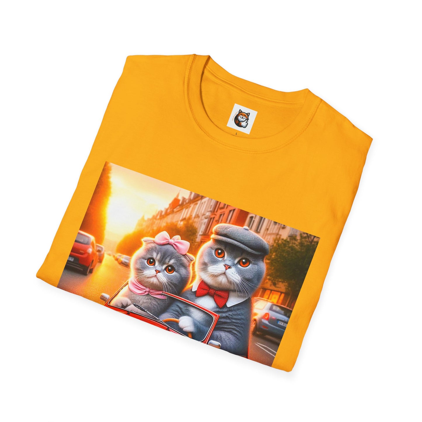 Scottish Fold tiny car  T-Shirt
