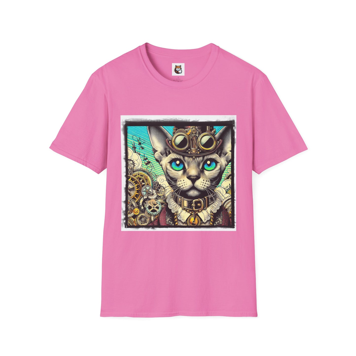 Devon Rex Cat Unisex Softstyle T-Shirt
